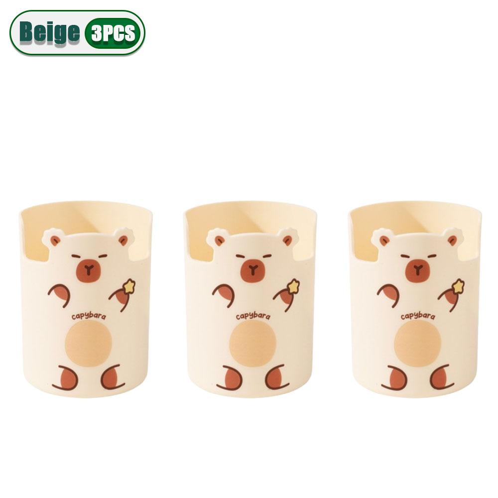 1-10PCS Capybara Pen Holder Office Desktop Organizer Large Capacity Cute Storage Bucket  Stationery Supplies Home Desk Decor