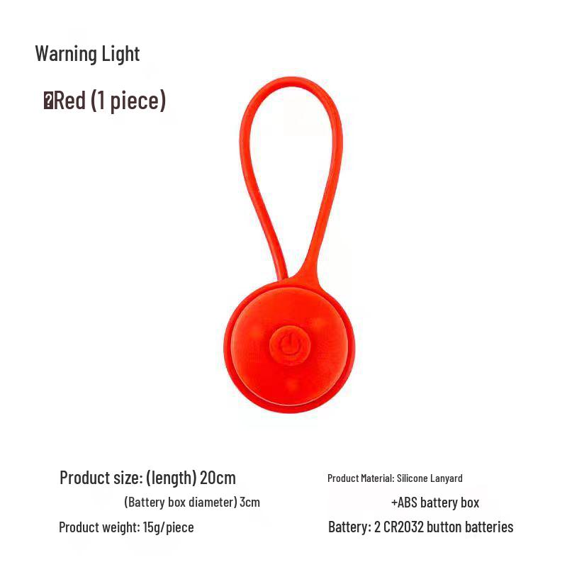 LED Silicone Night Safety Light for Running, Hiking, and Outdoor Camping