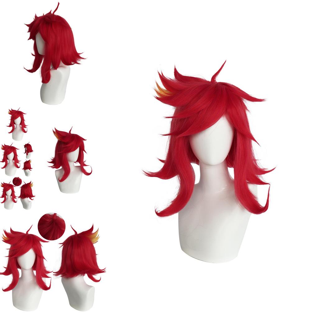 Hazbin Hotel Niffty Cosplay Wig With Layered Topper For Costume Parties And Role Play