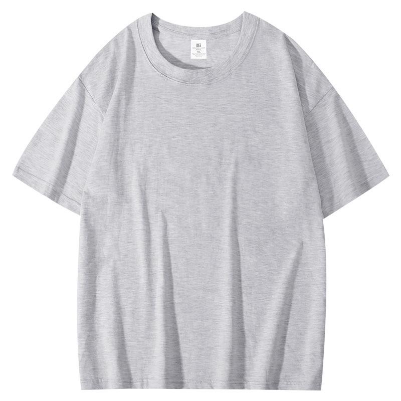 210g Pure Cotton Combed Compact Mercerized Oversized Drop Shoulder Plain Solid Color T-Shirt for Corporate Customization