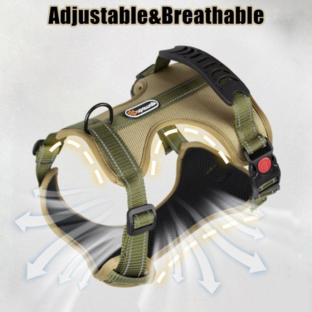 Reflective Dog Chest Strap Adjustable No-Pull Chest Strap Dogs Accessories  Outdoor Use