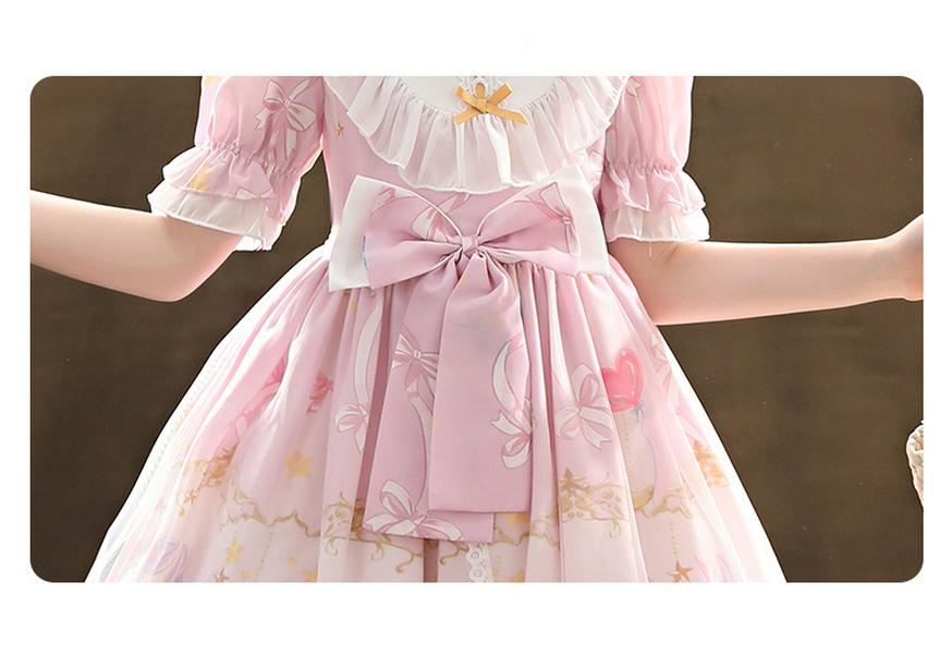 2026 New Lolita Princess Summer Short-Sleeve Stylish Girls' Dress