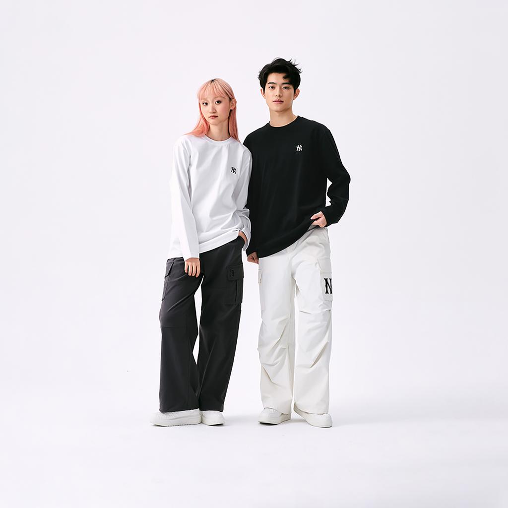 New MLB New York Yankees Basic Collection SS25 T Shirt Unisex Black 3ATSB0151-50BKS