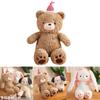 Teddy Bear Plush Toy With Soft Short Pile For Kids Birthday Gift And Collectible Decor