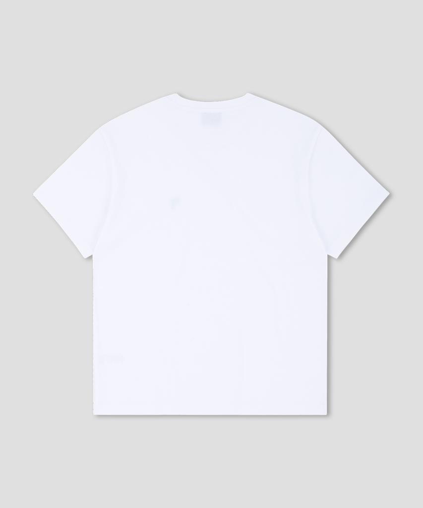 DOLPHIN WAVE APPAREL [3-Pack] Dolphin Mini Chain Embroidery 16-Count Short Sleeve T-Shirt White & White & White