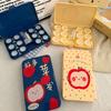 6Pcs/Set Creative Apple Print Portable Contact Lens Box Companion Care Box Contact Lens Case For Travel
