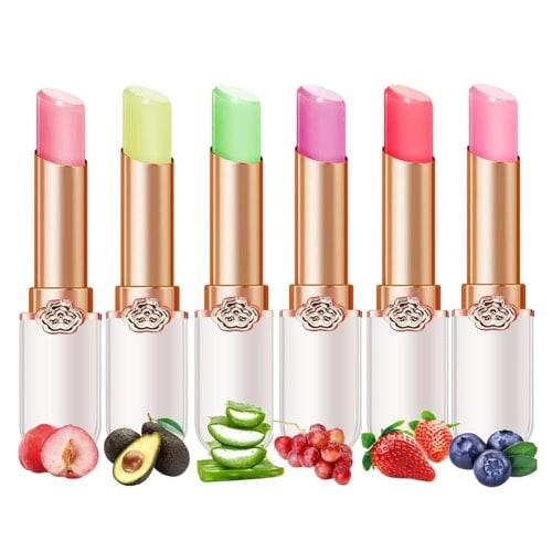 GECOMO OMGA Peach Girl Crystal Color Change Lipstick Moisturizing and Long-lasting 3g Jelly Lipstick G8006S Strawberry