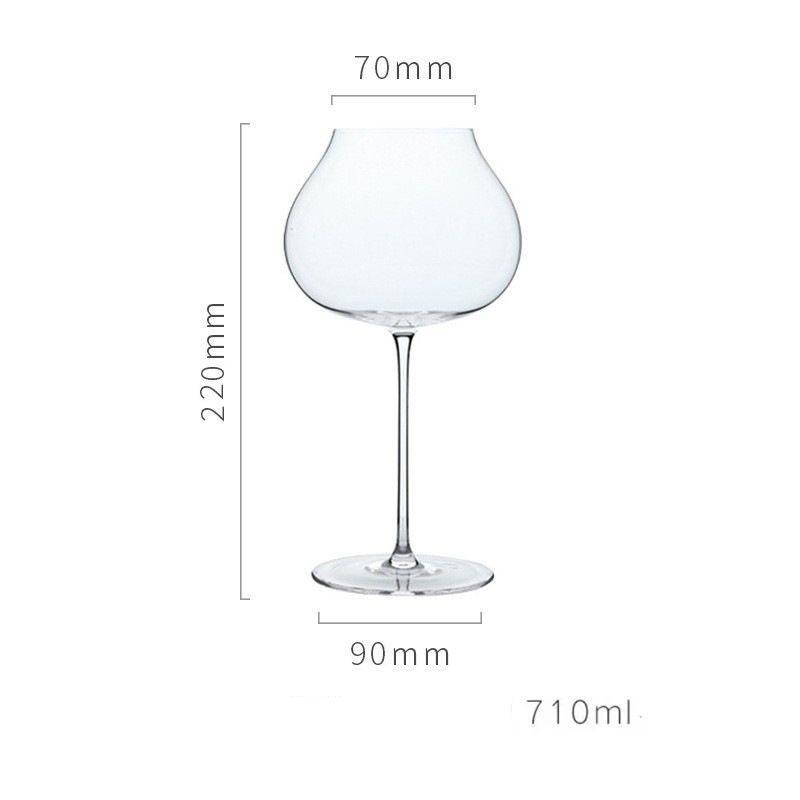 France Upscale Burgundy Cup Crystal Handmade Extremely Thin Wine Glass Bar Accessorie Aroma Enlarge Goblet Champagne Glass Decor
