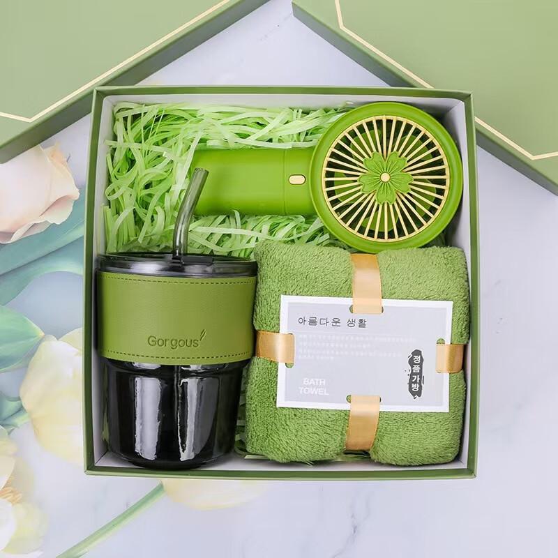 Forest Green Gift Water Bottle Set D5