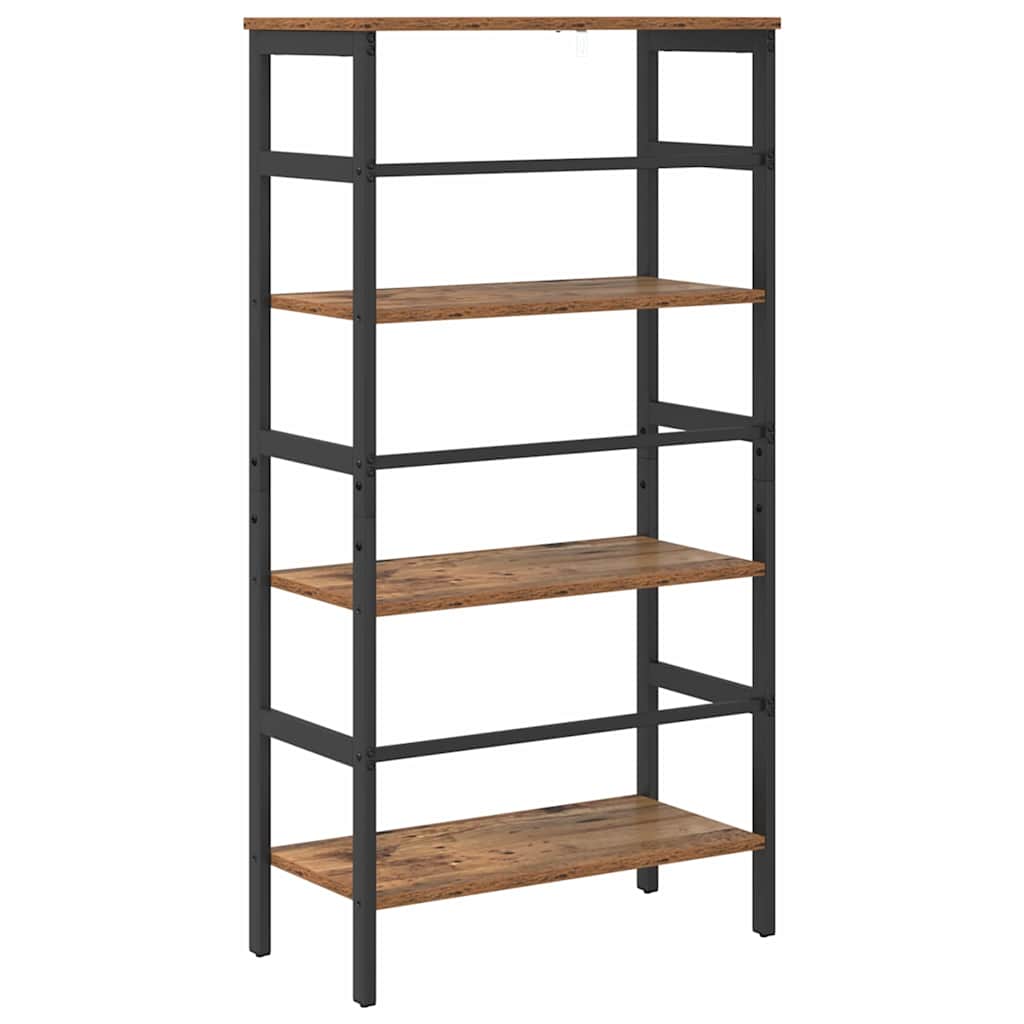 Vintage Wood Bookshelf 60 x 29.5 x 115 cm Engineered Wood