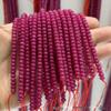 Faceted Glossy Hexagonal Teardrop Rice Beads for DIY Ruby Bracelets