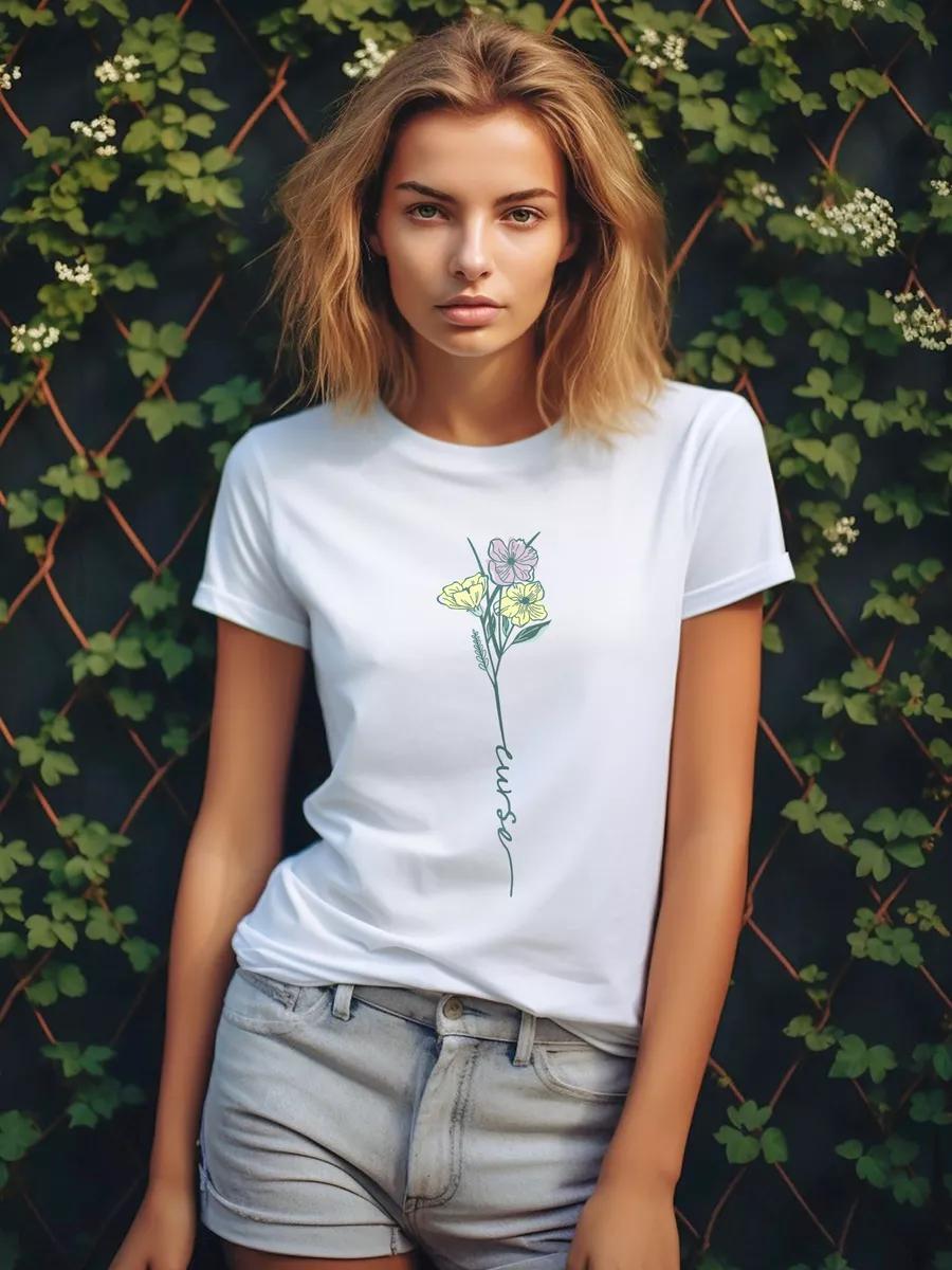 T-shirt with meme cat print S