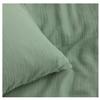 Housse de couette et taies double gaze de coton Doux Reve 220 x 240 vert