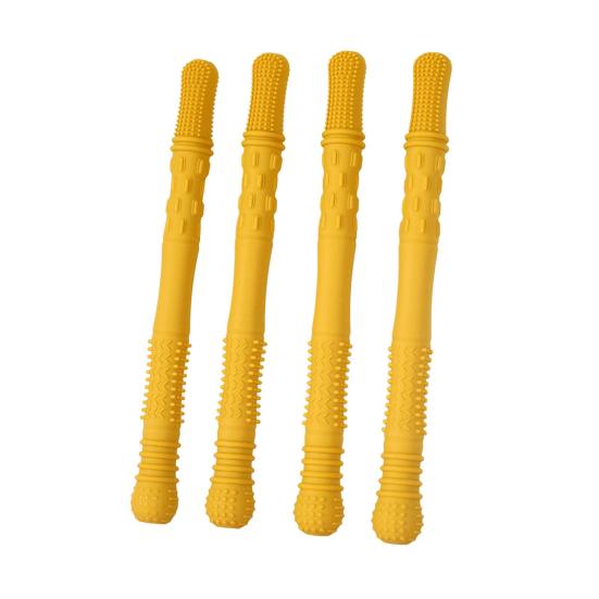 

4 шт. силиконовая жевательная палочка, пищевая, без BPA, многоразовая, для снятия стресса, сенсорная, оральная, моторная, жевательная палочка, игрушка для особых нужд