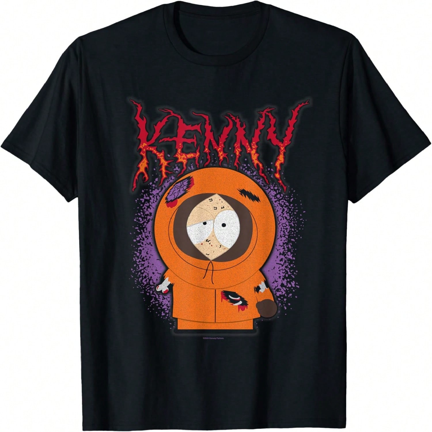South Park Professor Chaos Destruction & Doom T-Shirt|South Park Screw You Hippie T-Shirt|South Park Series Kenny Beat Up Grunge Name Splatter Cartoon S