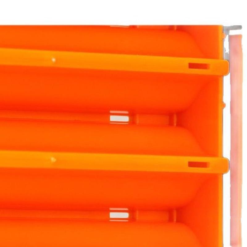 Klare doppelseitige Köderbox mit sicherem Verschluss, leichtes, wasserdichtes Design für Angelwerkzeuge und Kleinteile