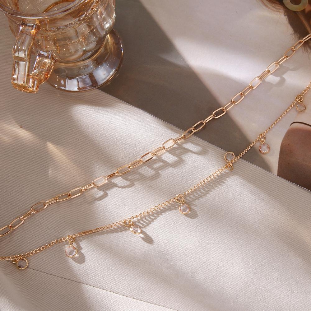 Simple Crystal Pendant Necklace 