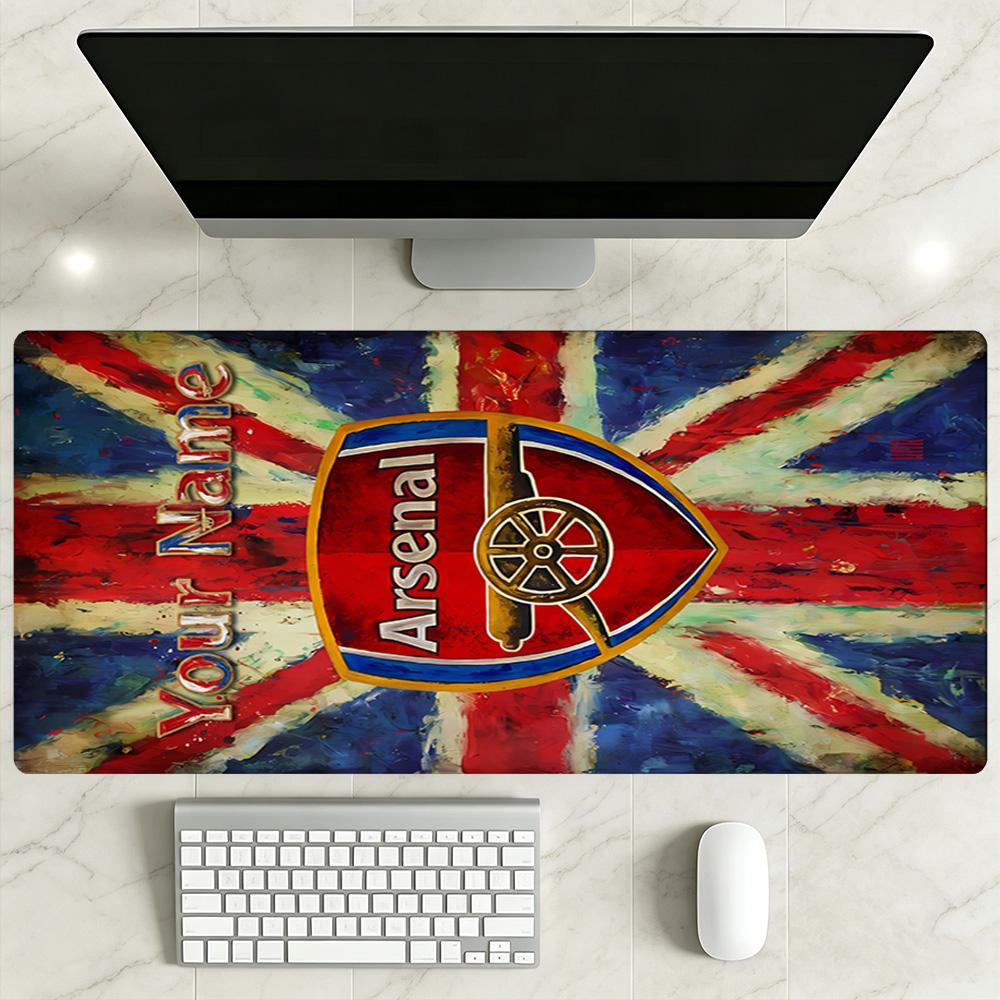 Arsenal F.c. Customized Name Mouse Pad Office Mouse Mats Computer Desk Mat Non-Slip Rubber Bottom Suitable for Office Gaming PC Laptop