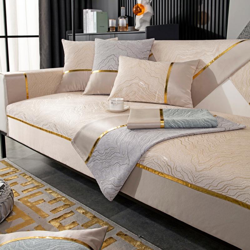 

Nordic High-End Simple Chenille Sofa Cushion, Universal Fabric For All Seasons, Non-Slip Seat Cushion, Fashionable Sofa Cover Towel 90*70cm
