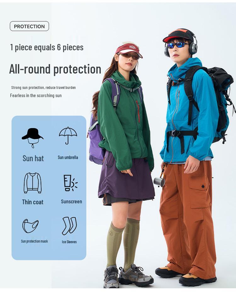 Woodpecker Women's Summer UV-Protective Cycling Jacket: Stylish, Lightweight, and Loose-Fitting.