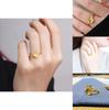 Unique Gold Plated Floral Ring With Four Leaf Clover Design For Fashion Lovers