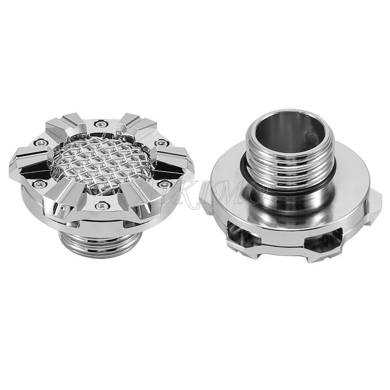 Motorcycle Mesh Style Low-Profile Vented Fuel Tank Gas Cap with Right-Hand ThreadsTanks For Harley-Davidson Sportsters 1982-2020