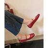 Fashion Spring New Style Women Mary Jane Shoes Fashion Square Toe Shallow Slip on Ladies Flat Shoe Soft Sole Outdoor Dress Zapatos Mujer