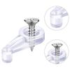 Mirror Clips Transparent Plastic Glass Panel Retainer Clips Cabinet Door Clips Cabinet Door Accessory For Cabinet Doors Kitchen