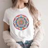 Mandala Art T Shirt Colorful Sacred Geometry Boho Style Spiritual Idea Artistic Unique Yoga Inspired Vintage Washed Comfortable