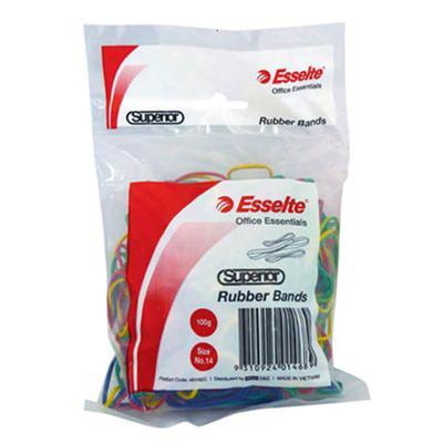 Esselte Üstün Kalite Lastik Bantlar 100g Çeşitli (14 beden)