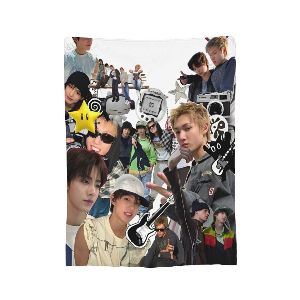 CORTIS Täcke K-popgrupp Fleecepläd Sovkläder Soffdekoration Ultralen Varm Sängkläder,