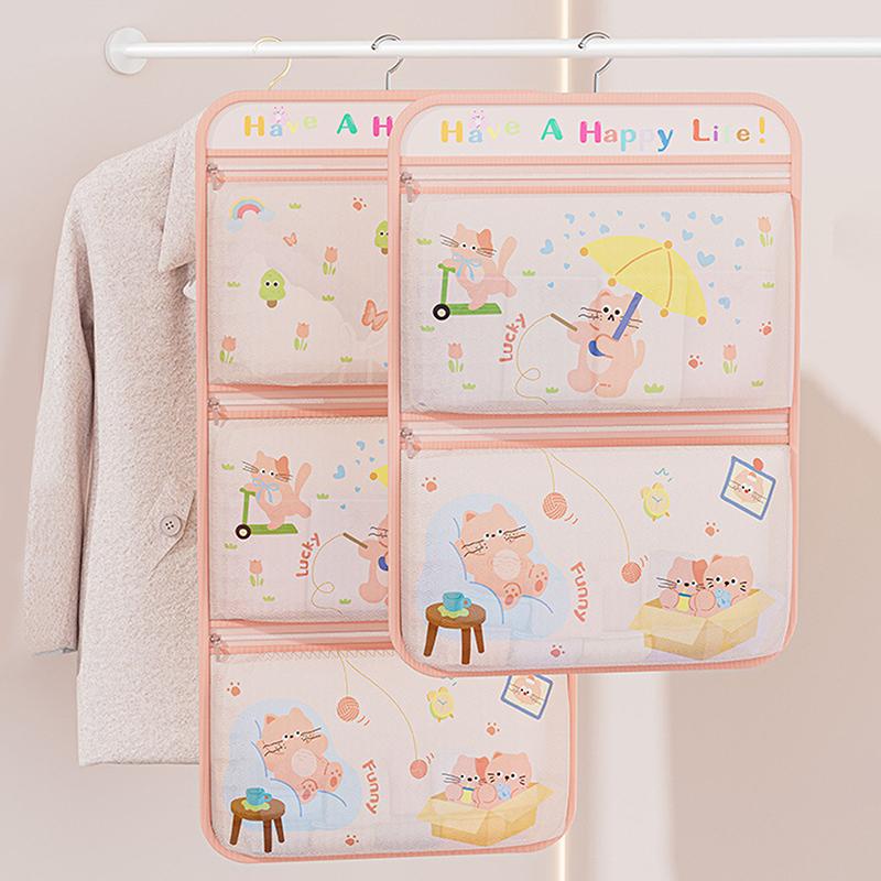 Wandmontierte Aufbewahrungstasche für Unterwäsche, faltbarer Organizer für BHs und Socken, Organizer für Handtücher und Badetücher im Schrank