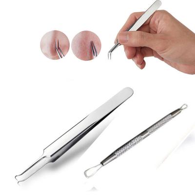 Pro Akne Blemish Pickel Extractor Remover Nadel Pinzette Werkzeuge Gesicht Hautpflege