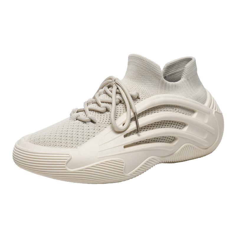 Flying shoes women's 2025 summer new mesh breathable versatile casual shoes soft-soled running shoes