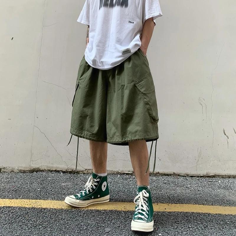 Men's Wide Leg Shorts Summer Men Short Oversize Vintage Shorts Clothing Men's Sports Running Workout Cargo Pants