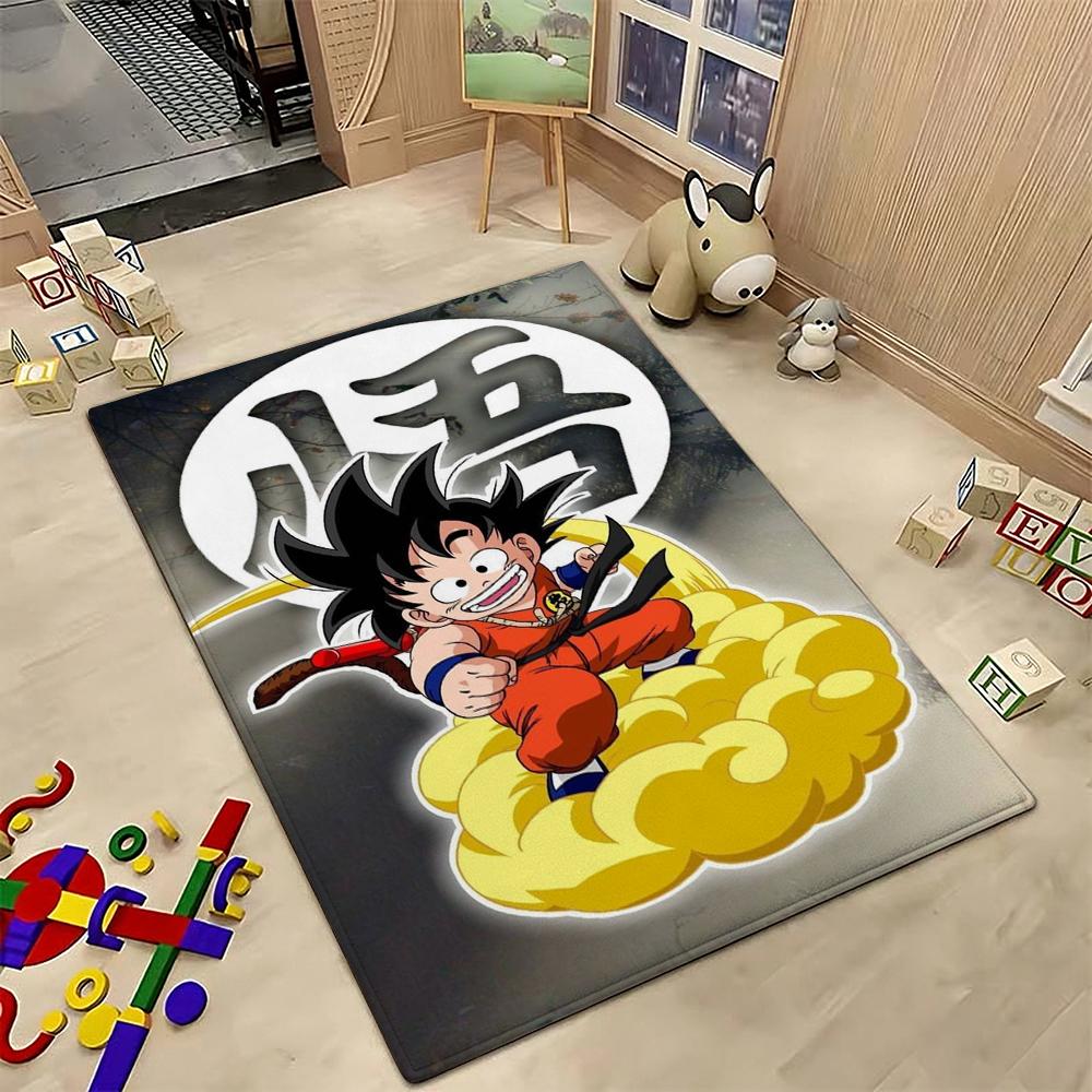 Goku'S Many Forms Printed Rug Nonslip Durable Carpet For Study Reading Area Home Party Decor Birthday Gift