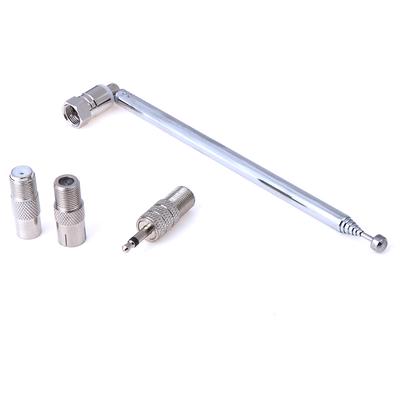 Antena teleskopowa radiowa typu F 75 Ohm z adapterem TV/3,5 mm