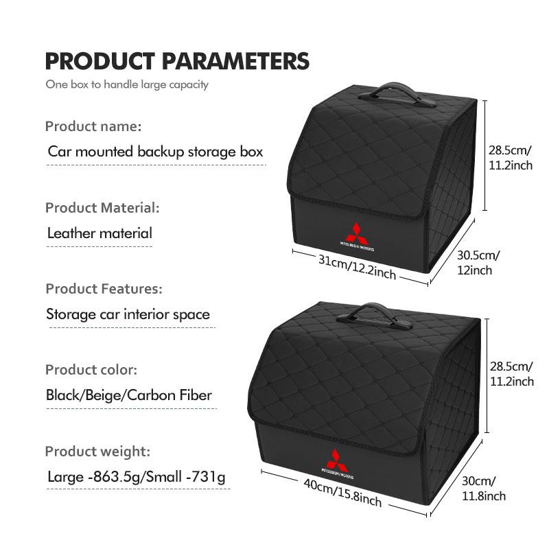 Multifunction Trunk Tool Box Expandable Compartments For Mitsubishi Lancer ASX Pajero Mirage Attrage Xpander Outlander