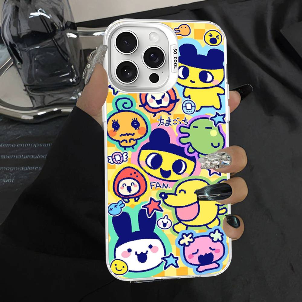 Classic T-Tamagotchi Phone Case Color Silver Shell For iPhone 17 16 15 14 13 12 11 Pro Max Plus