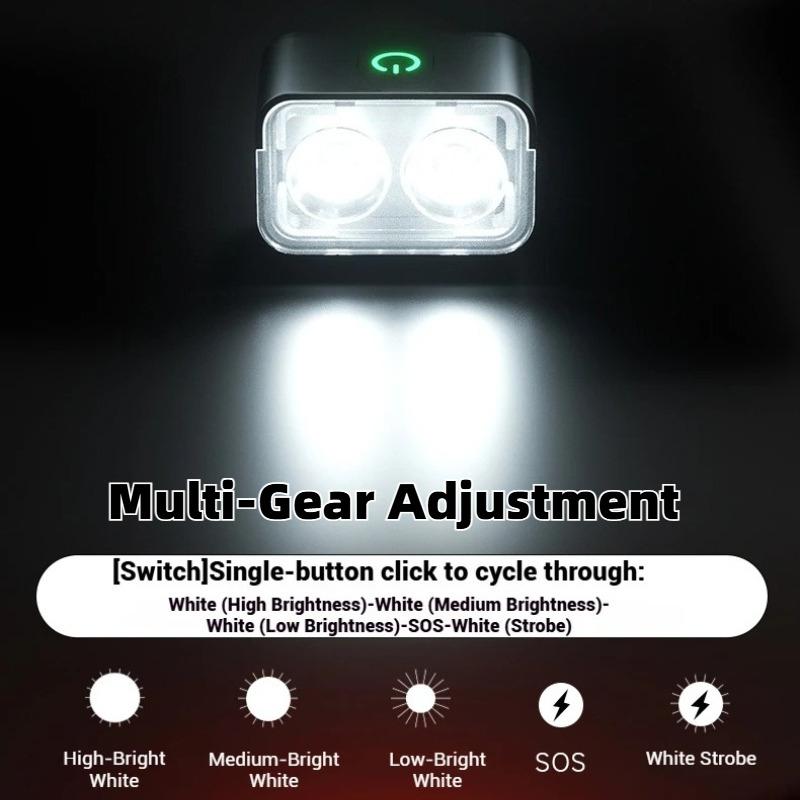 LEM Bicycle LED Light Rear Front Type-C Rechargable 260LM Riding Light Waterproof Bike Taillight Night Cycling Llumination Safety Lamp