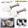 M6 Toilet Seat Hinge Bolt Screw Fixings Top Mounted Hinge Toilet Seat Parts Toilet Seat Hinge Bolt Screws Replace Bathroom Acces