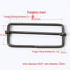 Stainless Steel Adjustable D-Ring Buckle - Copper Three-Speed Wire Pull Design