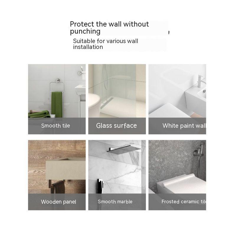 Toilet Tissue Box Toilet Paper Rack Toilet Wall-Mounted Creative Punch-Free Waterproof Toilet Paper Tissue Roll Box
