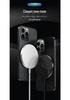 Carregador Sem Fio Magnético Ultra Fino Fosco de 25W com Acabamento de Alto Brilho, Compatível com Telefones Apple 17qi2