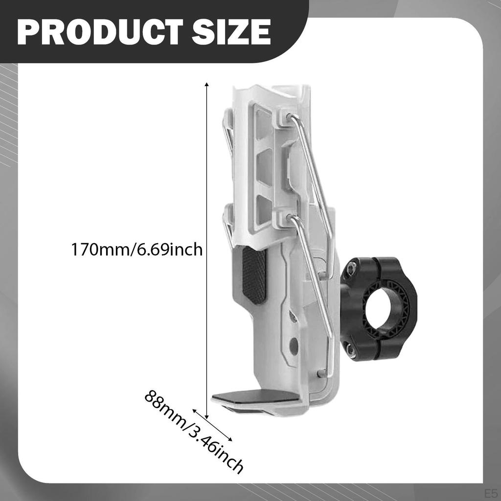 Motorcycle Drink Cup Holder Water Bottle Easy Installation Bracket for Garage