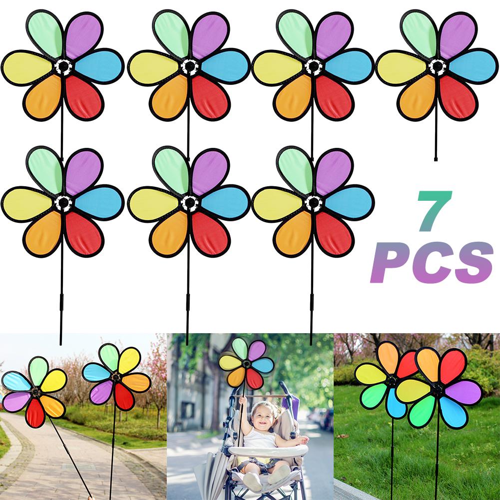 

Украшение ветряной мельницы, тканевые цветочные вертушки для наружного сада, лужайки, двора