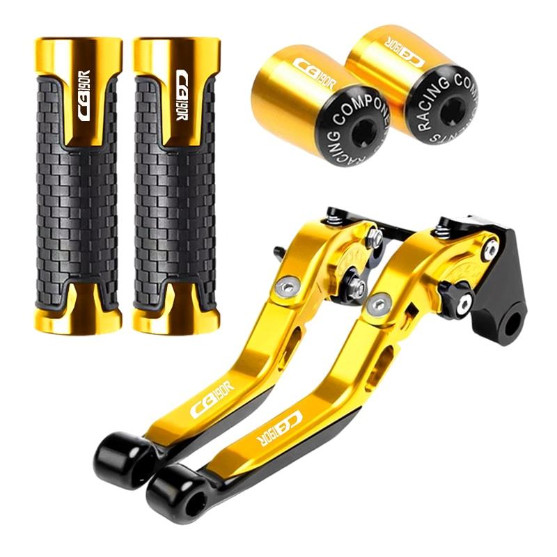 Motorcycle Brake Clutch Levers Handlebar Grips Ends CNC Aluminum For Honda CB 190R 2016 CB190R 2017
