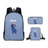 Rainbow Friends Zaino Scolastico Rainbow Friends Zaino Cartone Animato Borsa a Tracolla Astuccio Set da Tre Pezzi
