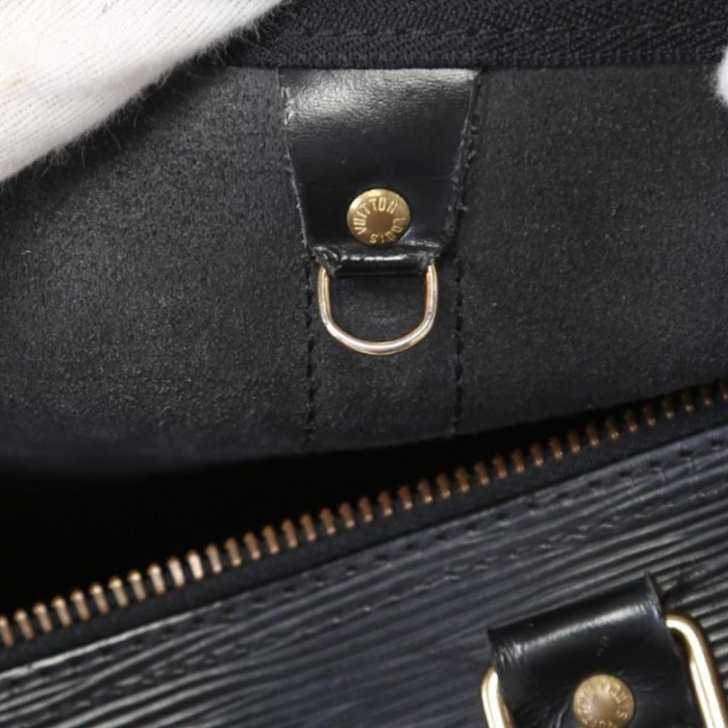 LOUIS VUITTON Epi Kiepol 50 Boston bag Epi Leather black unisex M42962 Used