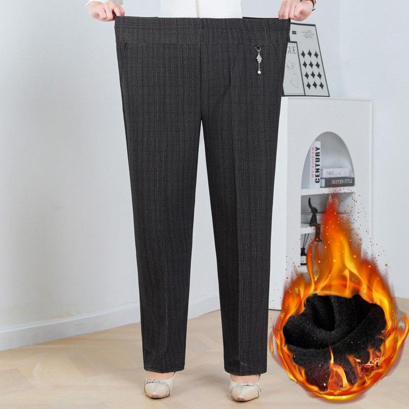 Velvet Autumn Winter XL-8XL Oversize Casual Pants Women Long Loose Pants Hight Waist Womens Spring/autumn Trousers Stretch Pants